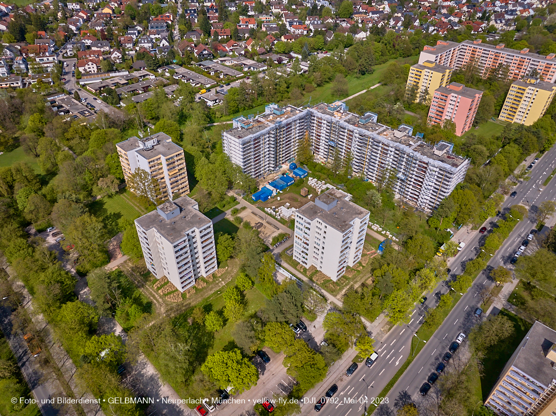 04.05.2023 - Sanierung am Karl-Marx-Ring 11-21 in Neuperlach